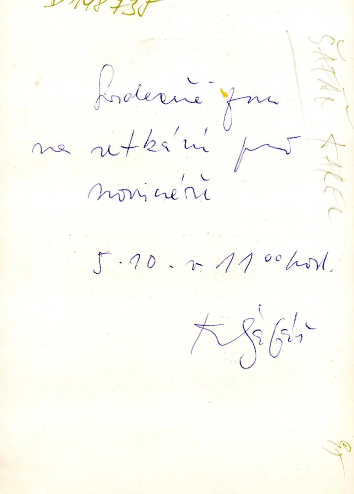 Karel Šafář: Obrazy, grafika (podpis)