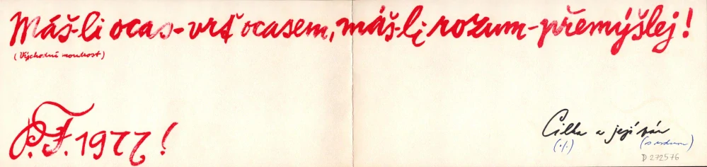 Ševčík, Václav - P. F. 1977 !