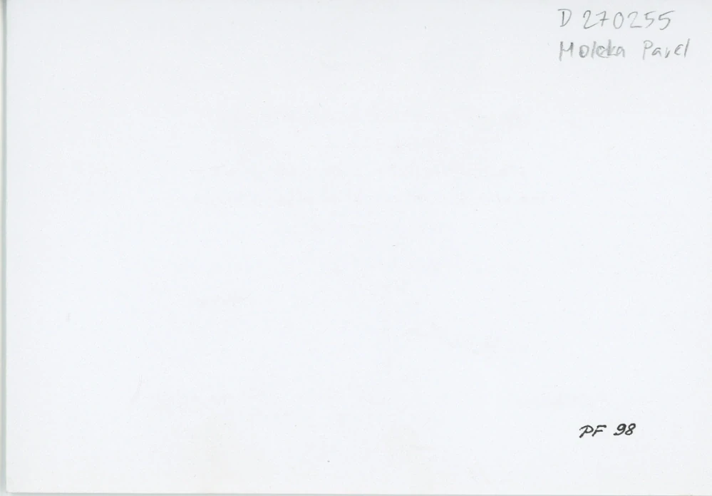 Pavel Holeka - PF 98 (podpis)