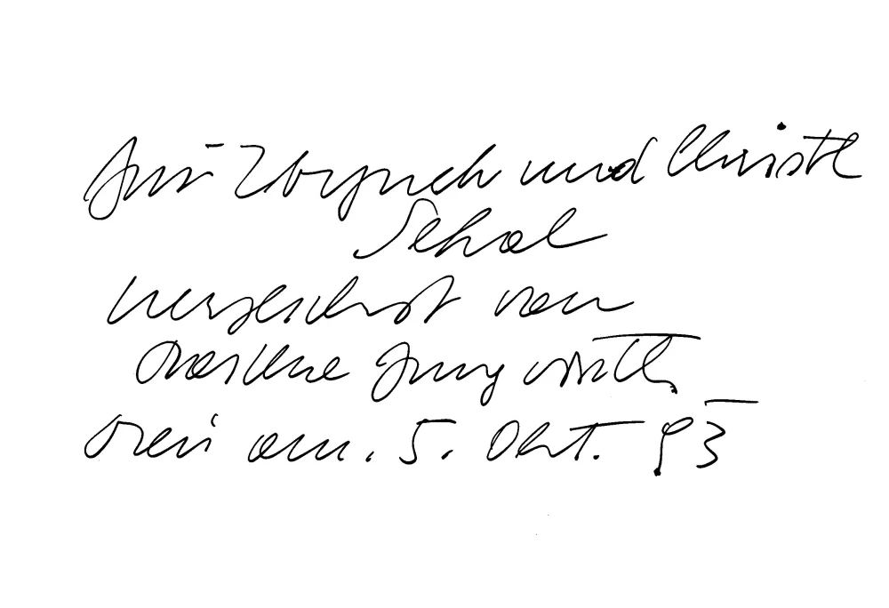Jungwirth, Krawagna, Ringel: Malerei (podpis)
