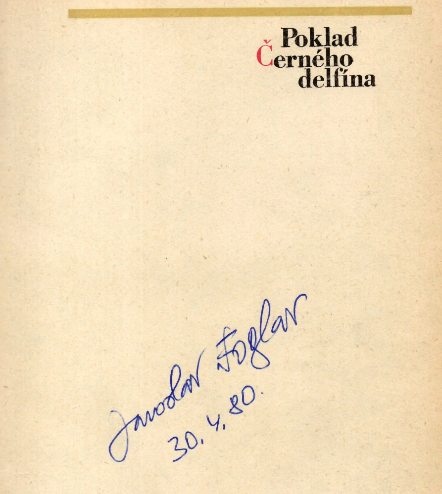 Foglar, Jaroslav - Poklad Černého delfína (podpis)