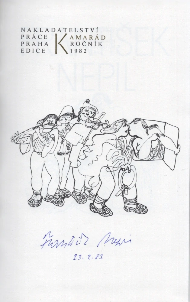 Nepil, František - Střevíce z lýčí (podpis)