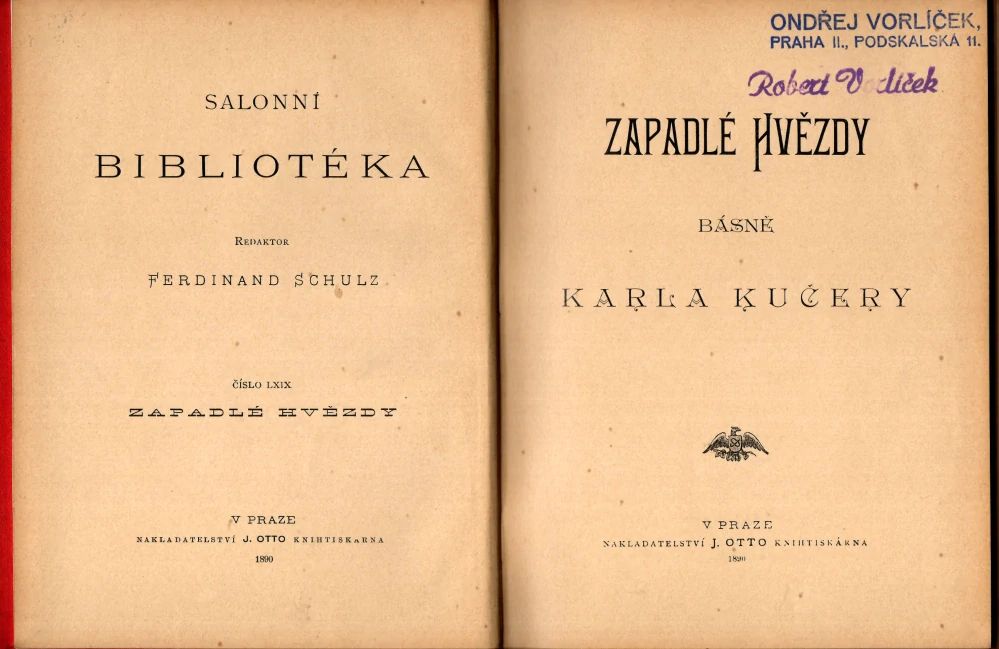 Kučera, Karel - Zapadlé hvězdy