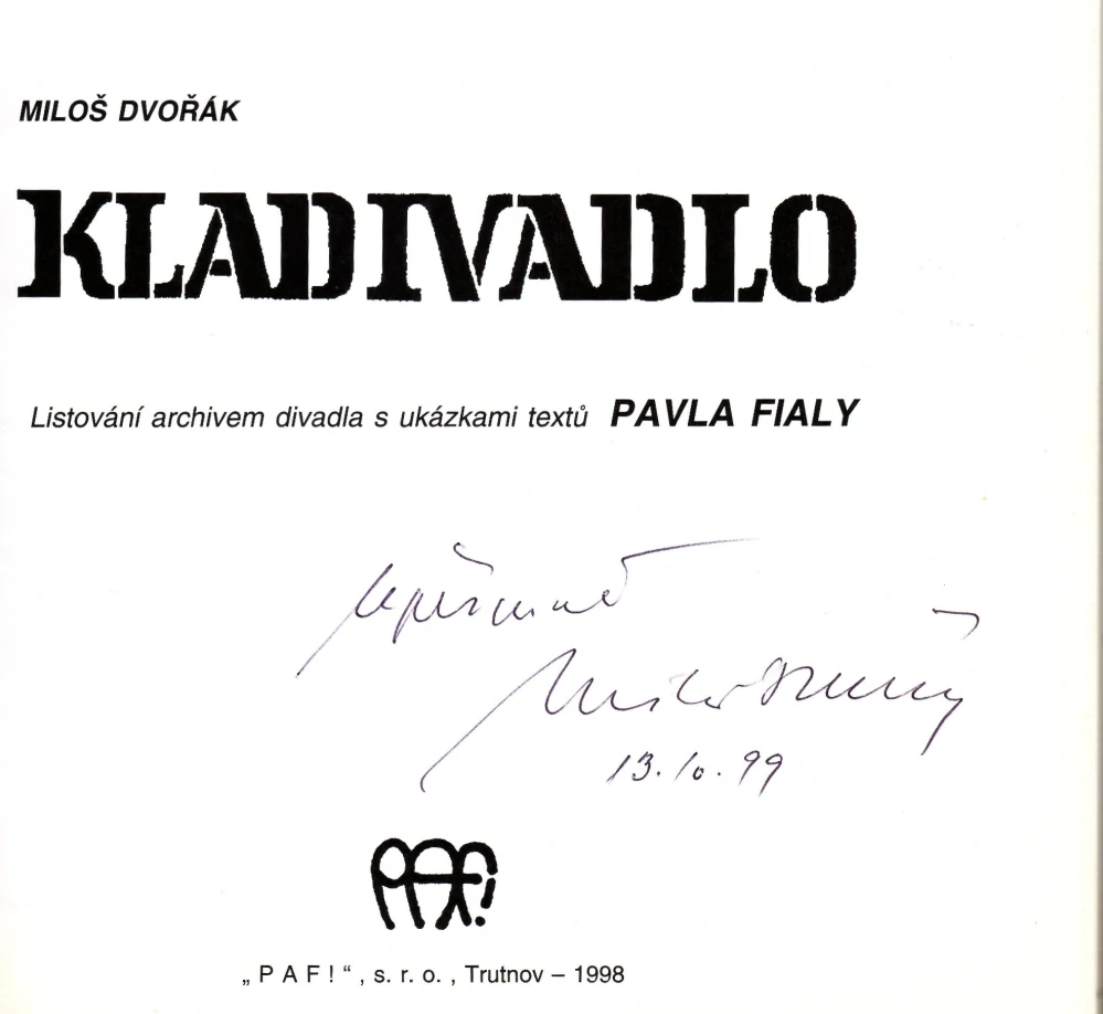 Dvořák, Miloš - Kladivadlo (podpis)