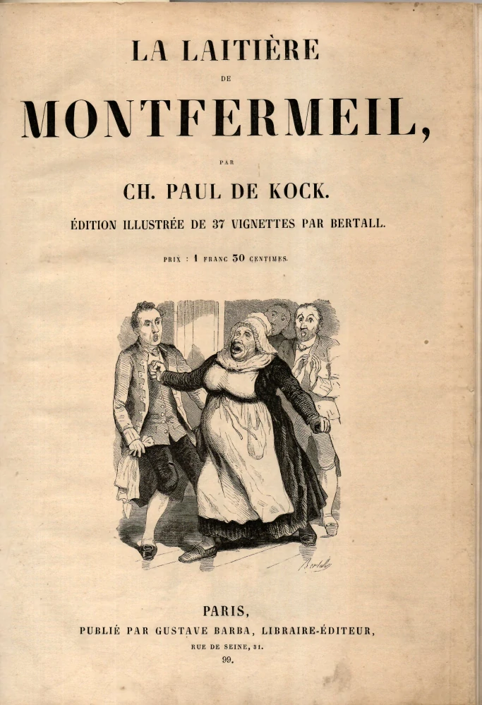Kock, Charles Paul de - La laitiére de Montfermeil