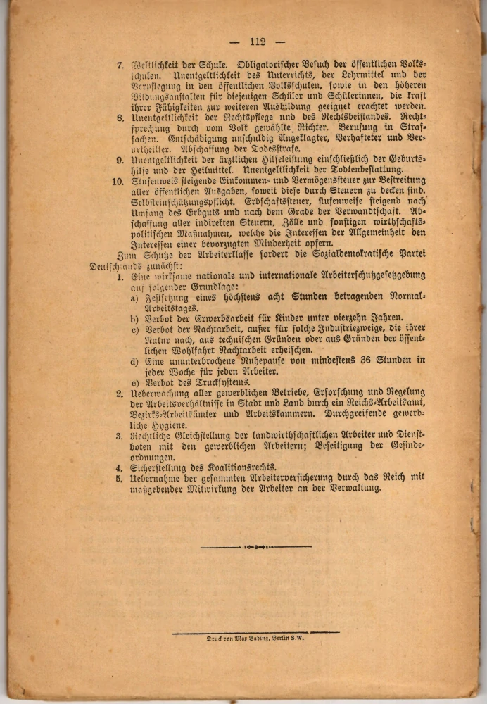 Graf Posadowsky und die Koalitionsfreiheit vor dem Reichstag