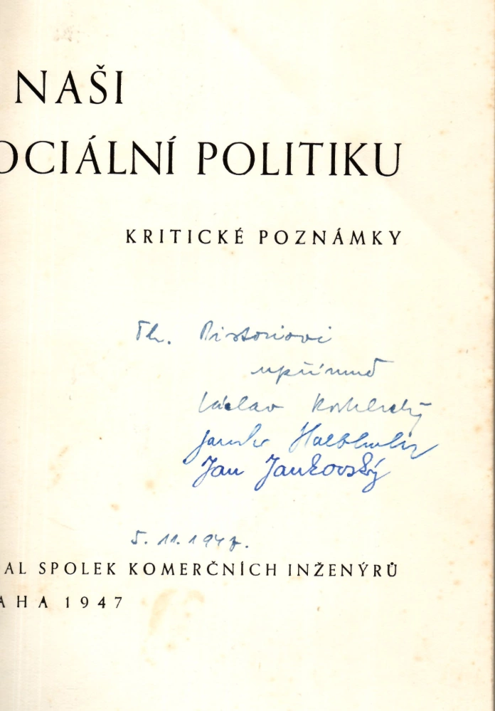 O naši sociální politiku (podpis)
