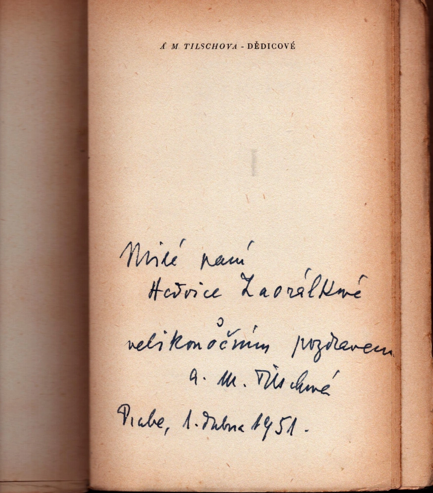 Tilschová, Anna - Dědicové (podpis)