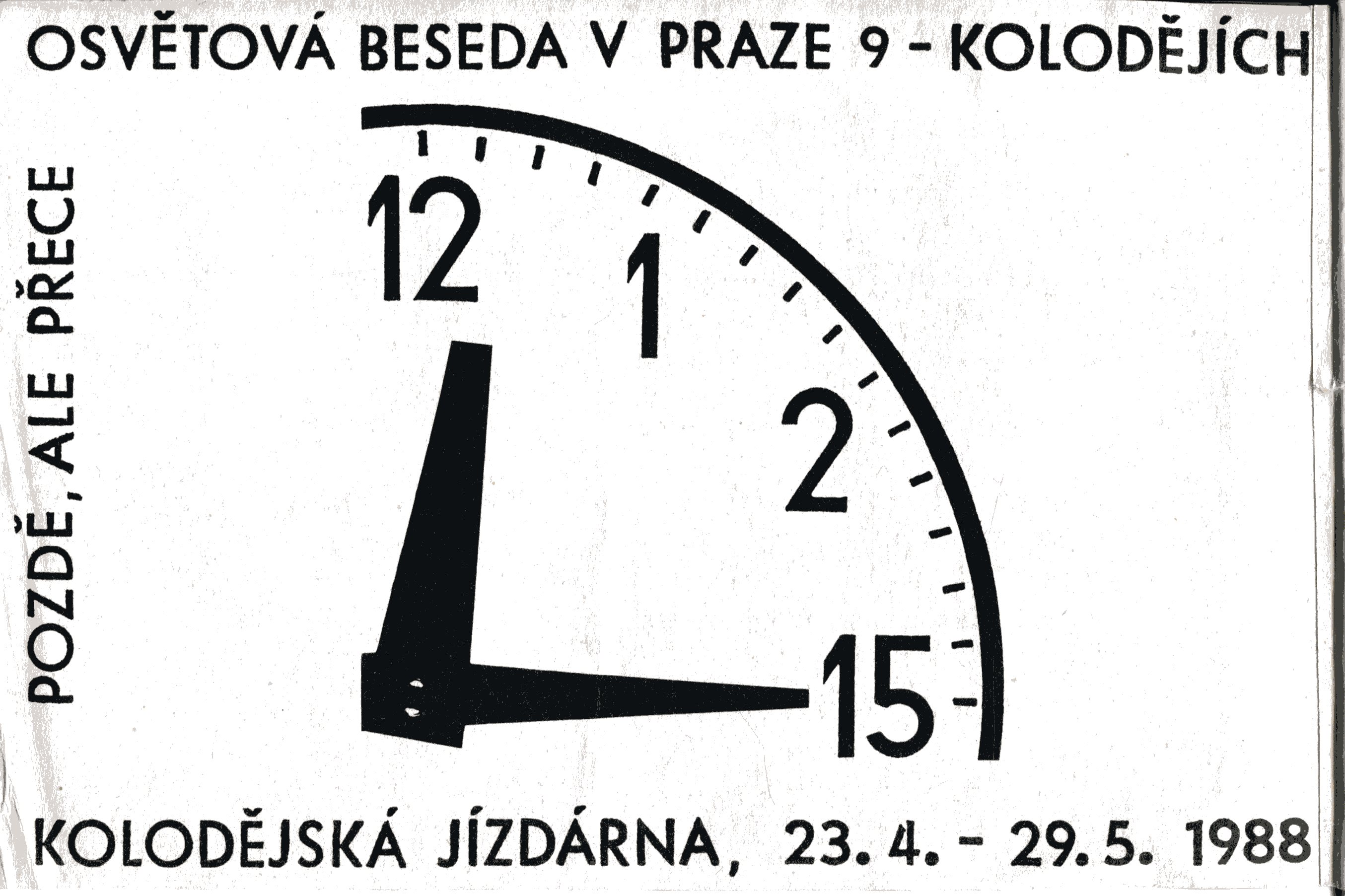 První výstava Volného seskupení 12/15 Pozdě, ale přece