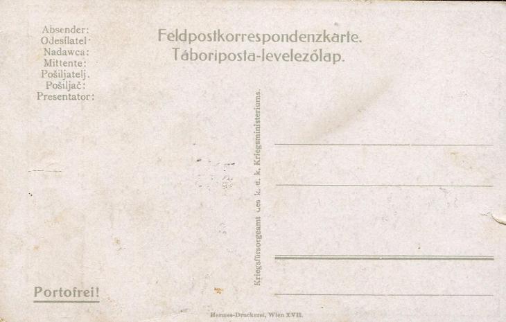 Kuderna, Fr. - Polní pošta 1915 - Feldpost 