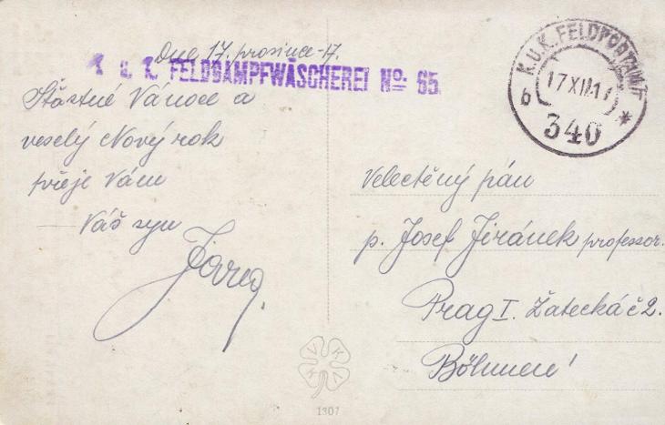 Klimeš, Fr. - Madona - Polní pošta / Feldpost 