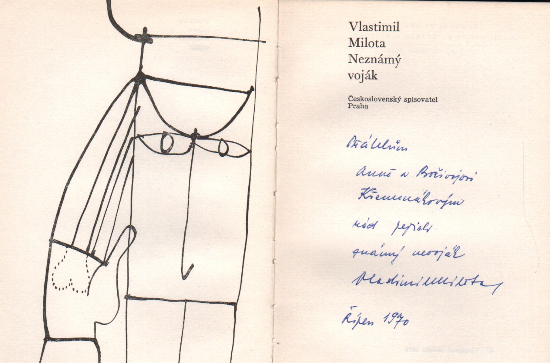 Milota, Vlastimil - Neznámý voják (podpis)