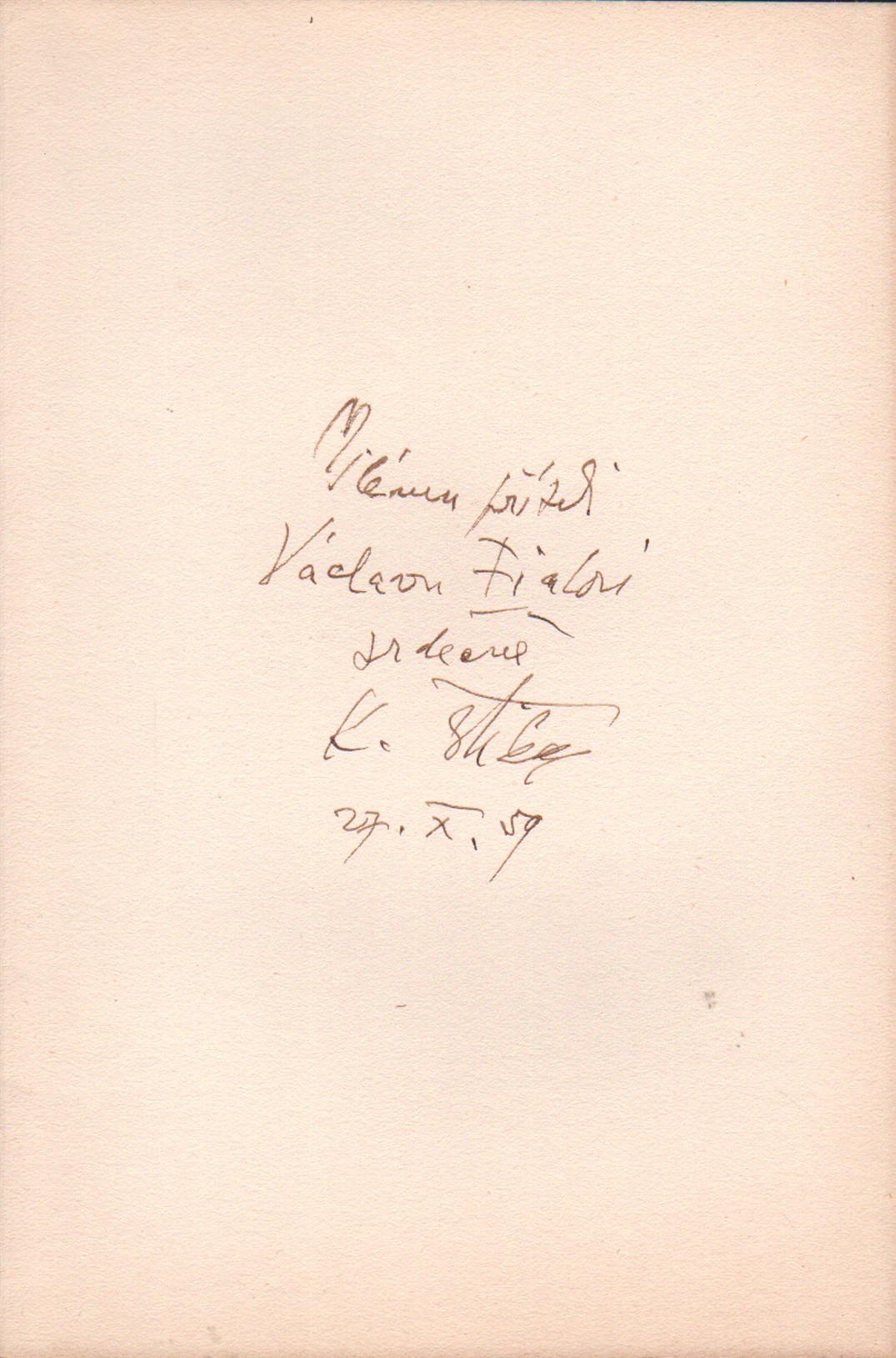 Štika, Karel - Obzory (podpis)