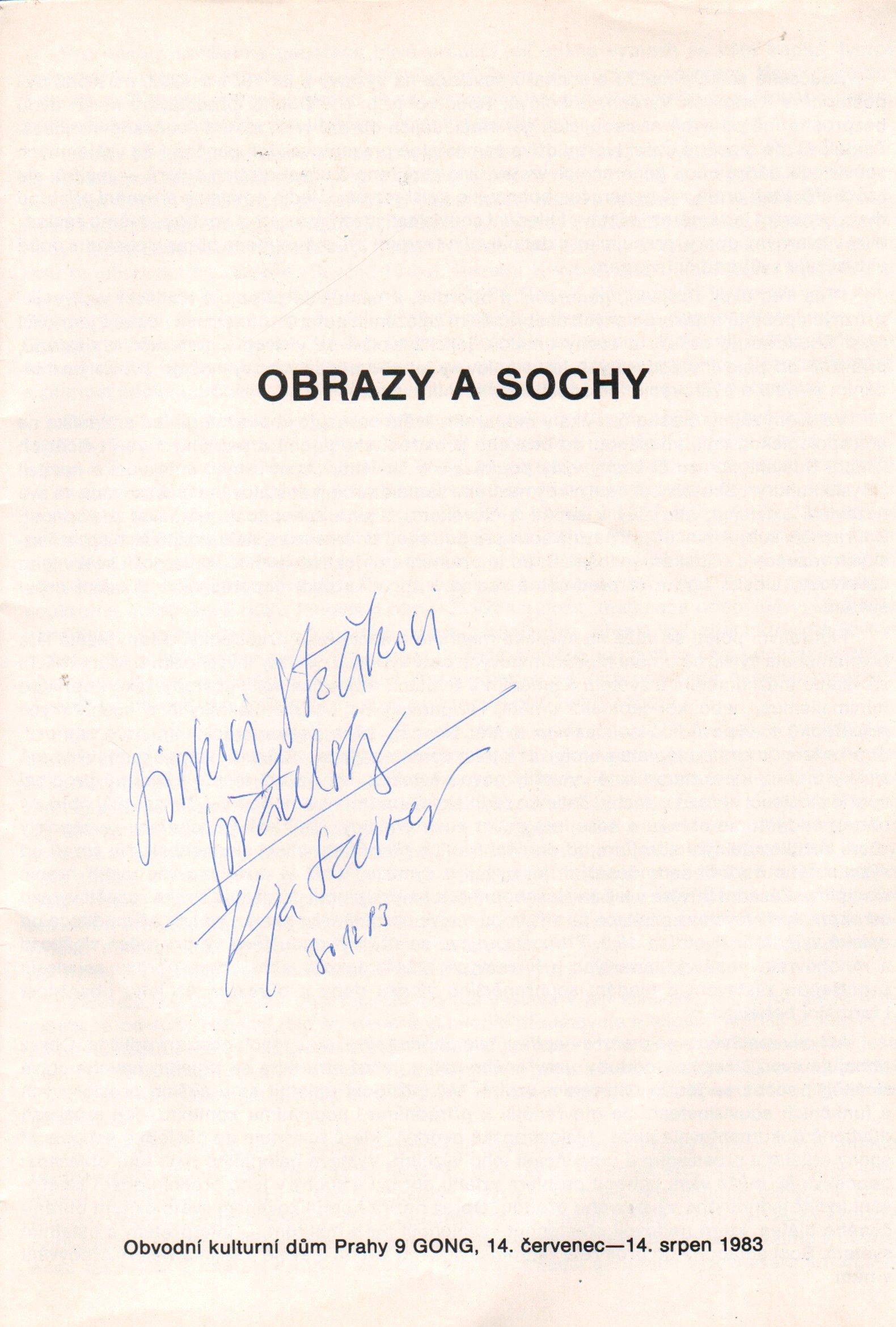 Obrazy a sochy (podpis)