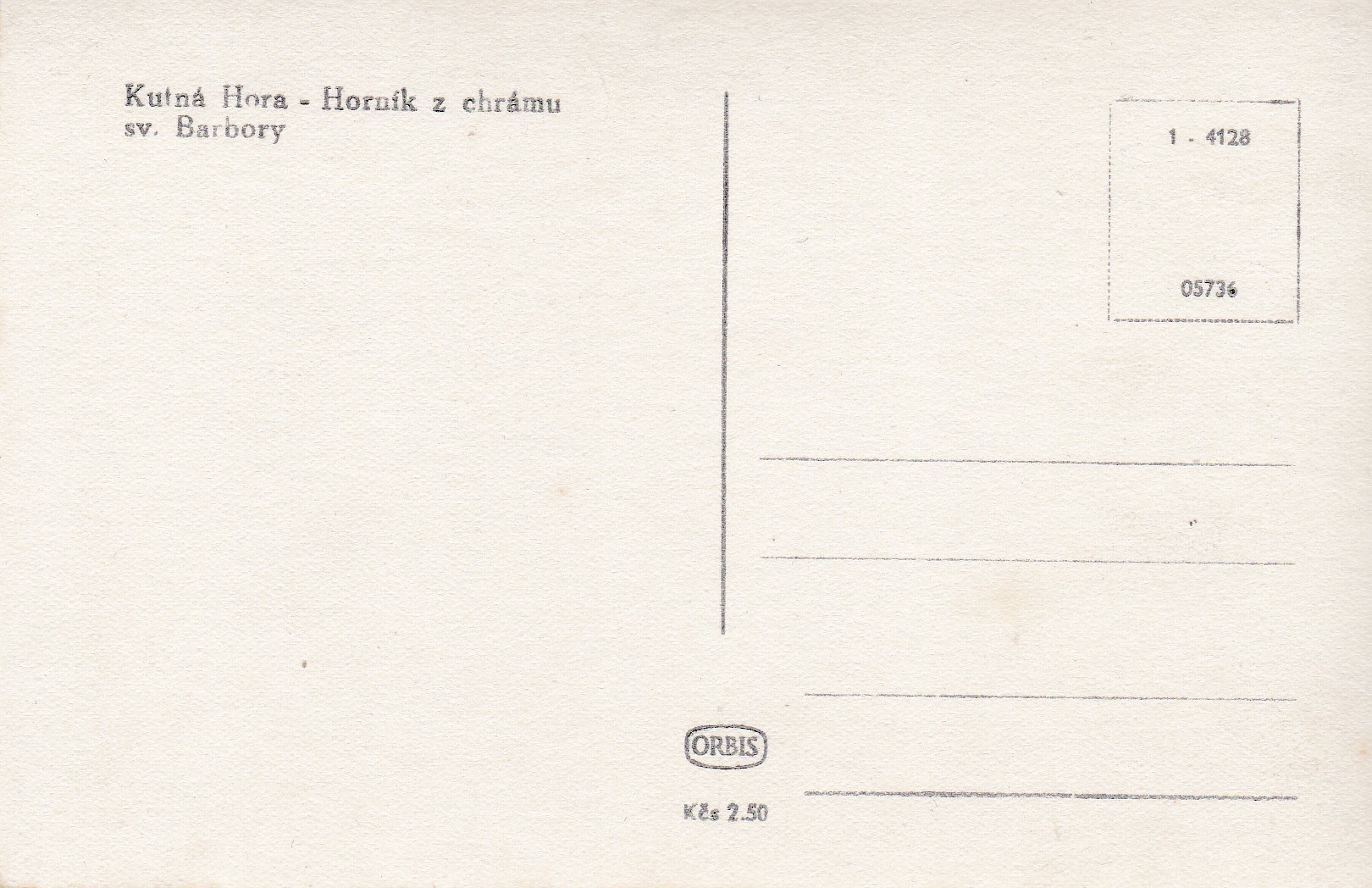 Socha horníka z Kostela Sv. Barbory