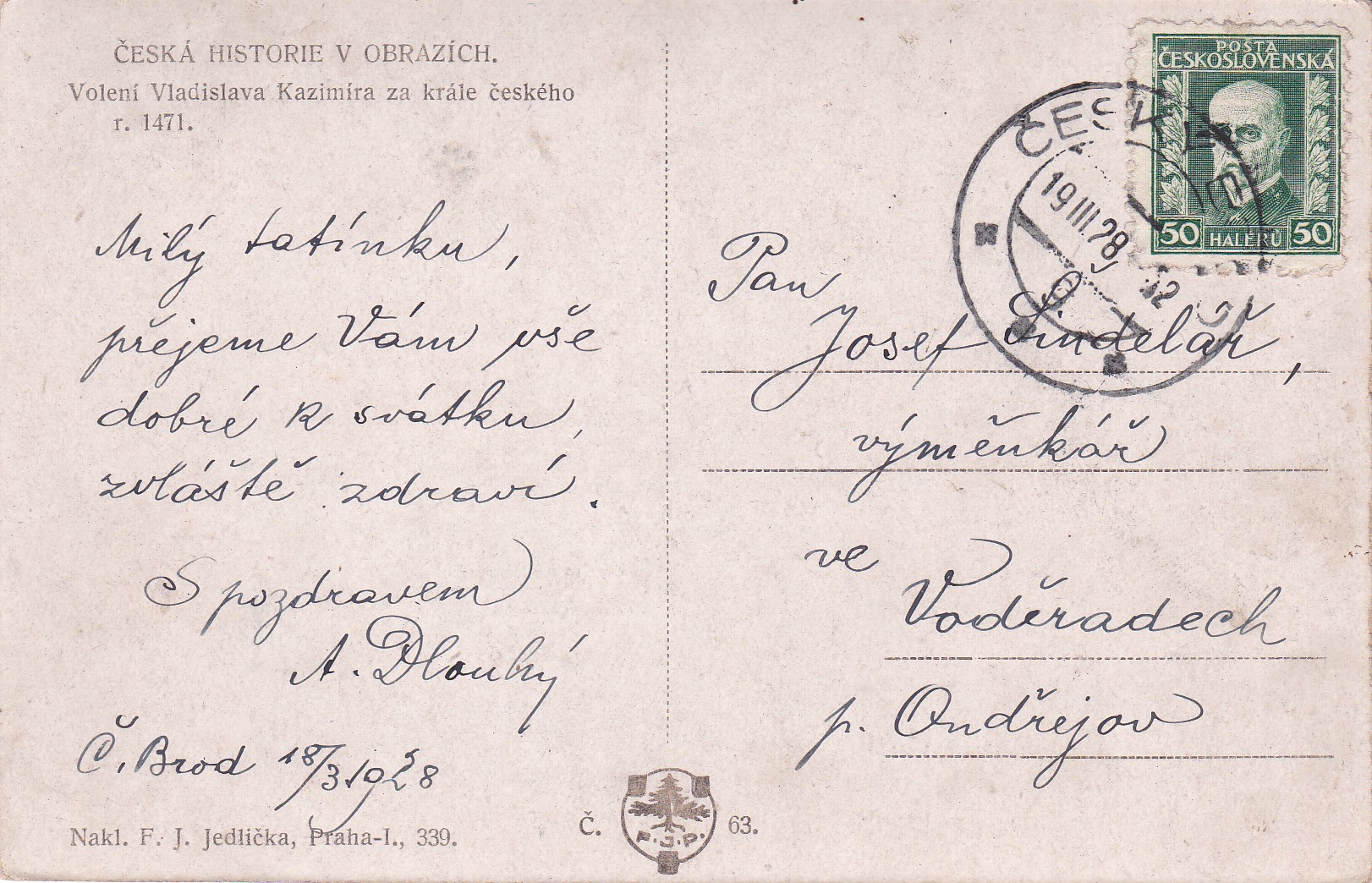 Česká historie v obrazích: Volení Vladislava Kazimíra za krále českého