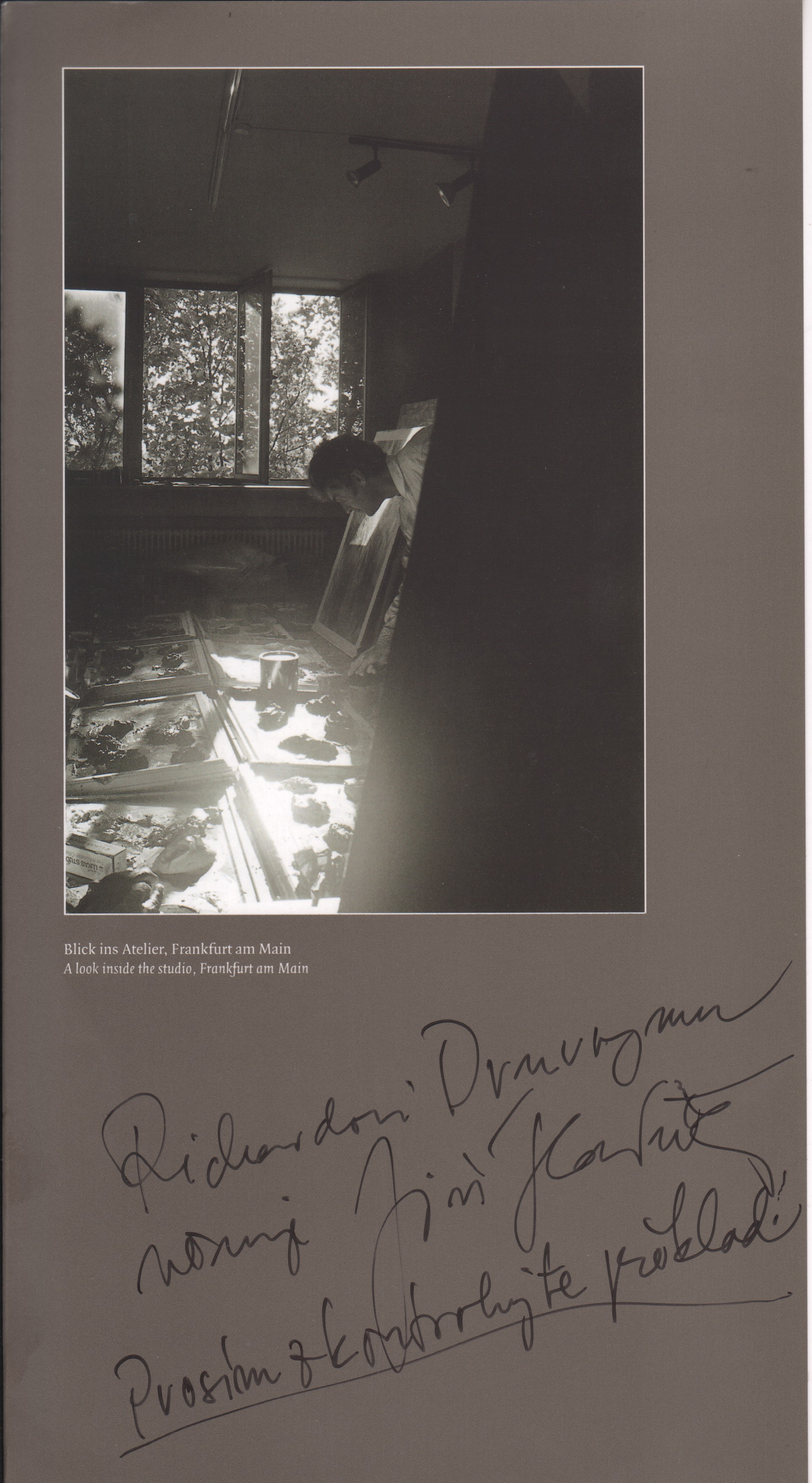 J. V. Slavíček: Malerei / Painting 2001–2005 (podpis)