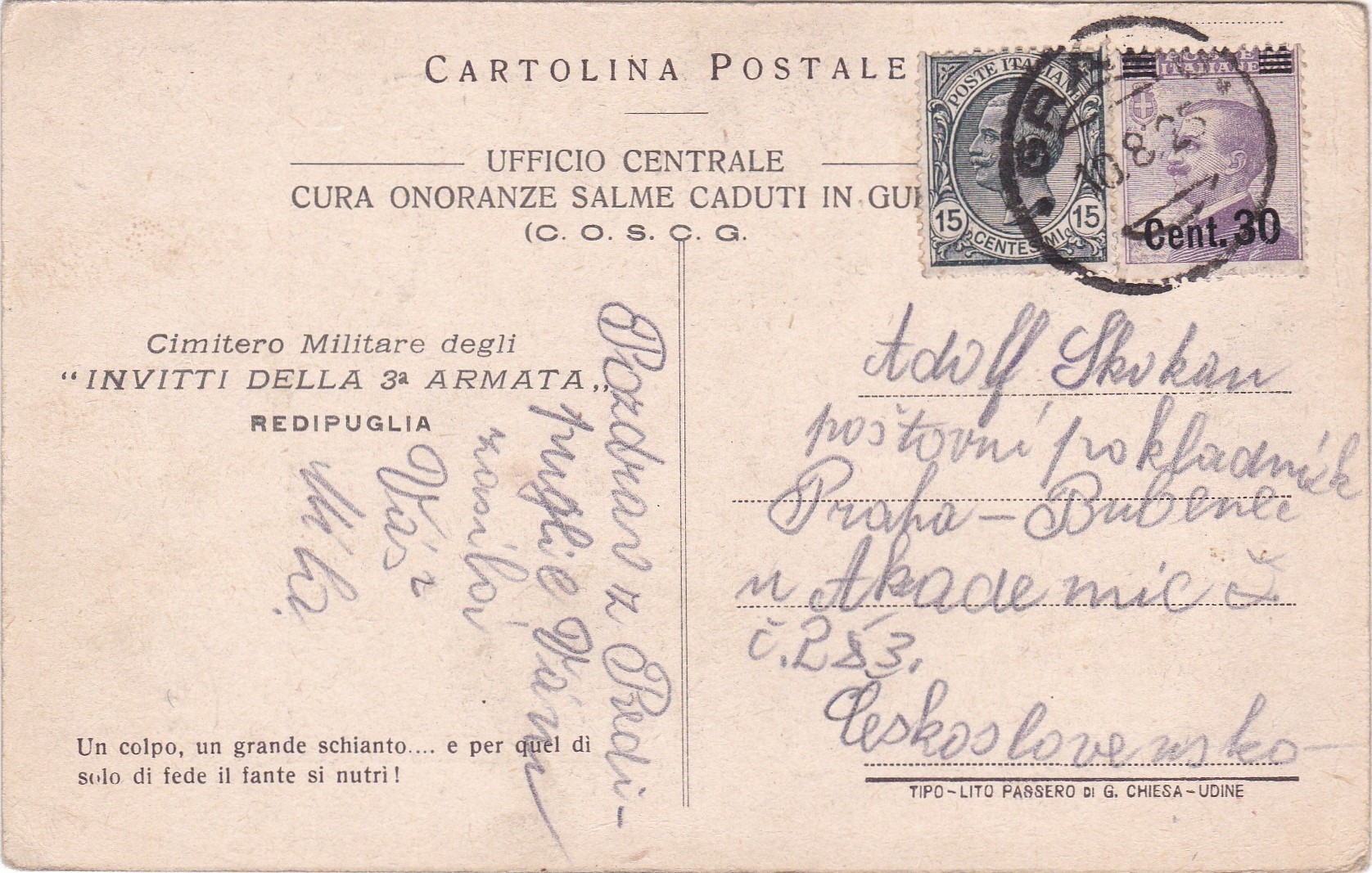 Cimitero Militare di Redipuglia / Vojenský hřbitov Redipuglia