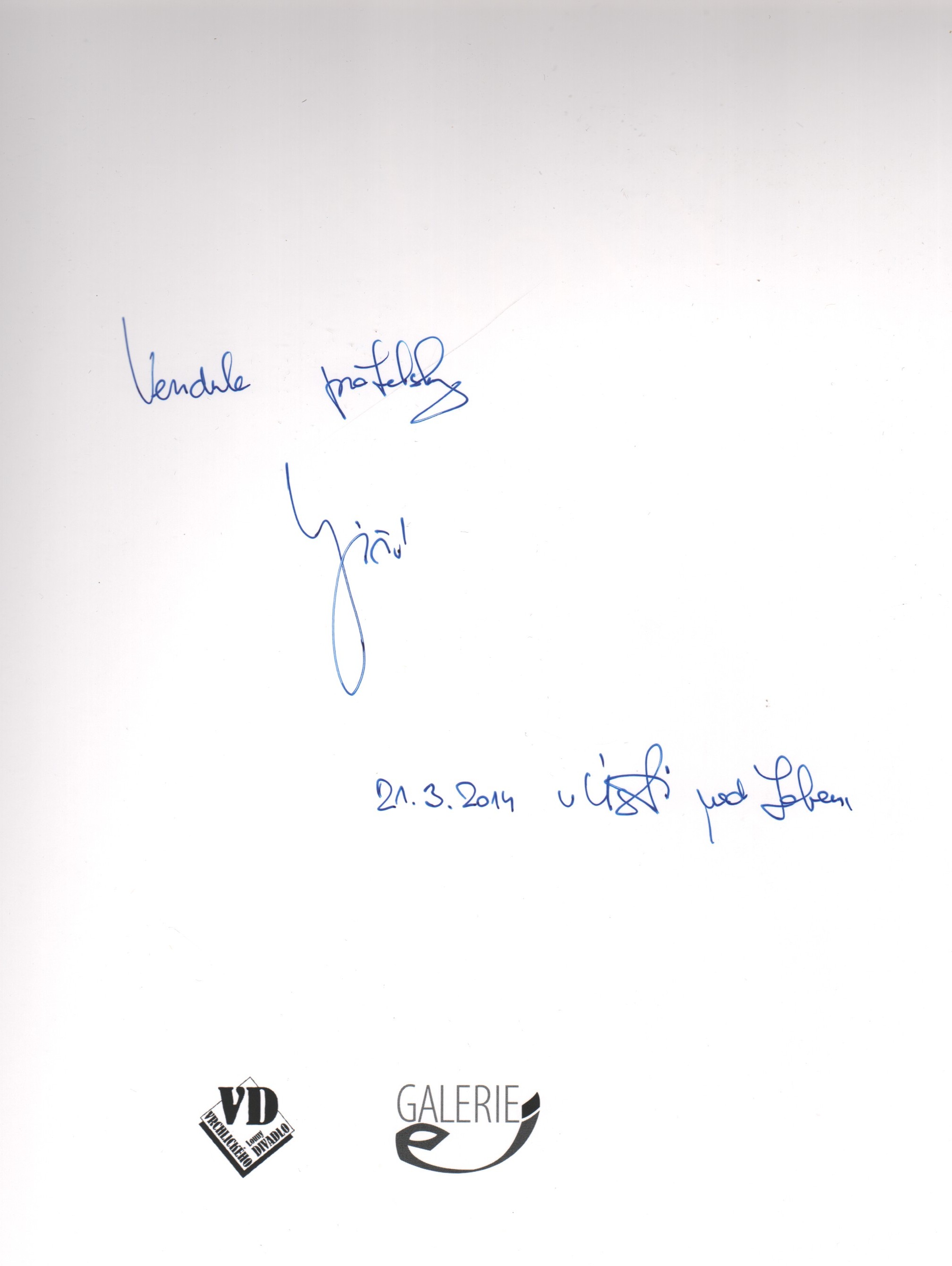 Jiří Kubový: Lounská dvojvýstava (podpis)