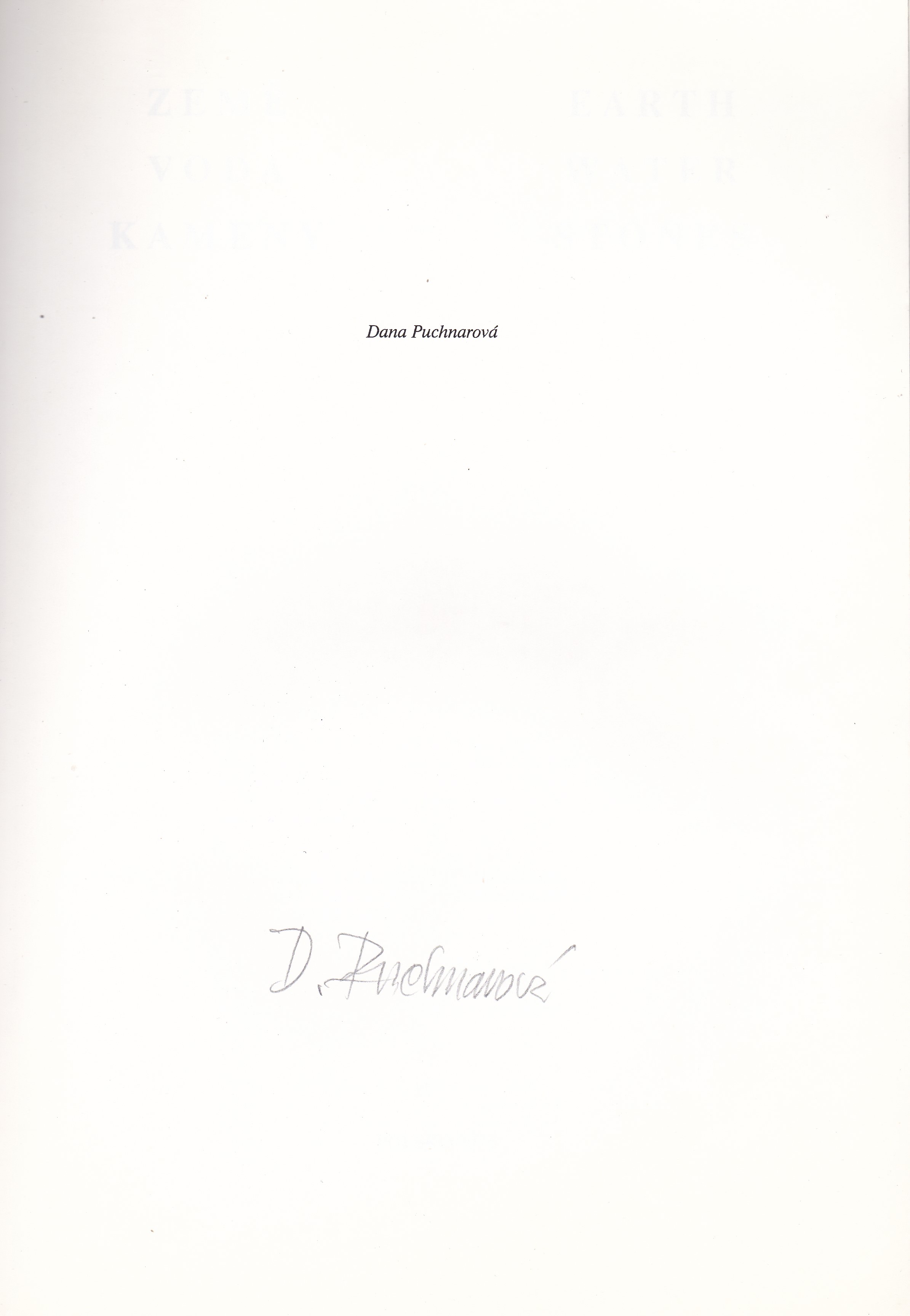 Dana Puchnarová Art Unseen / Neviditelná krajina (podpis)