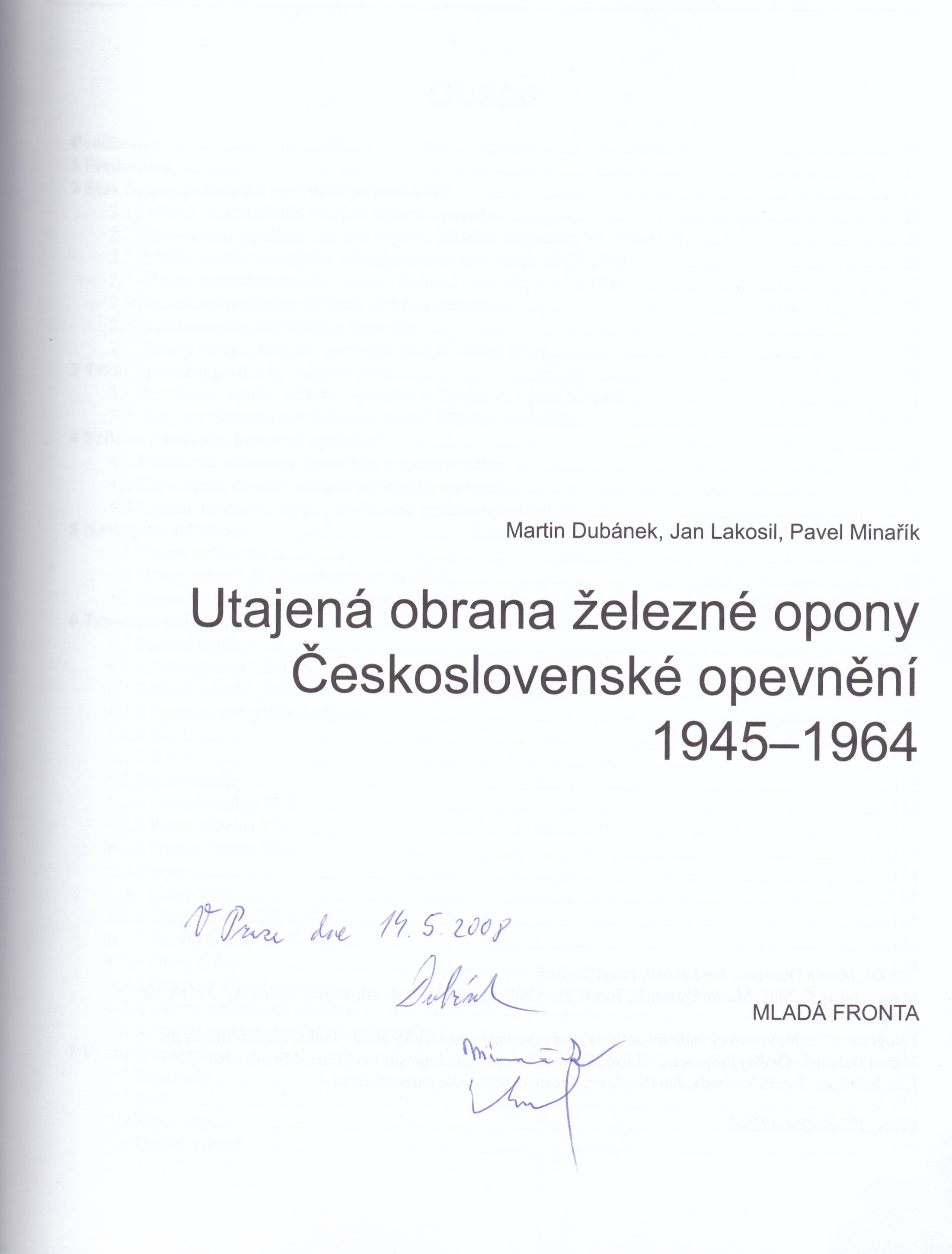 Utajená obrana železné opony (podpisy)
