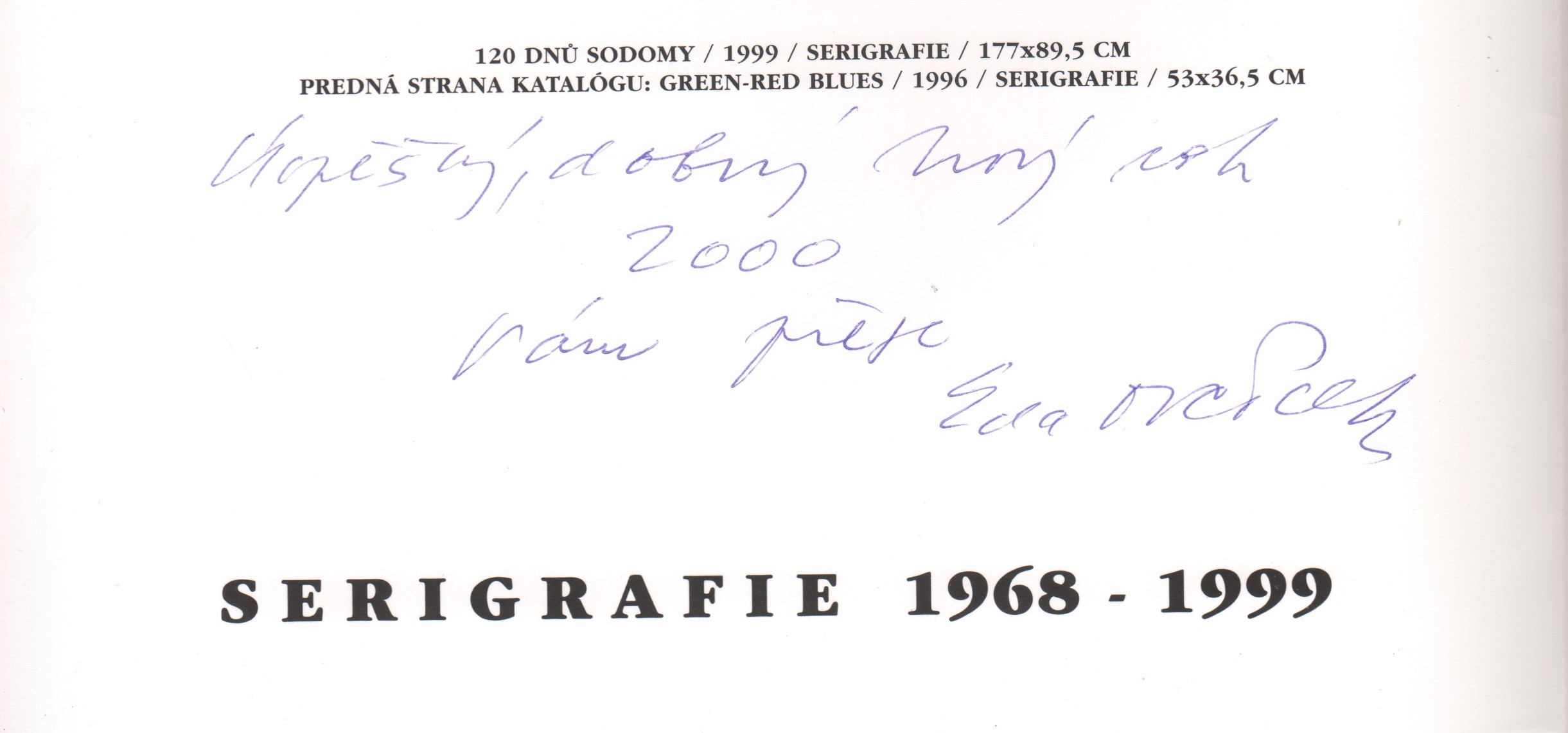 Eduard Ovčáček: Serigrafie 1968-1999 (podpis)