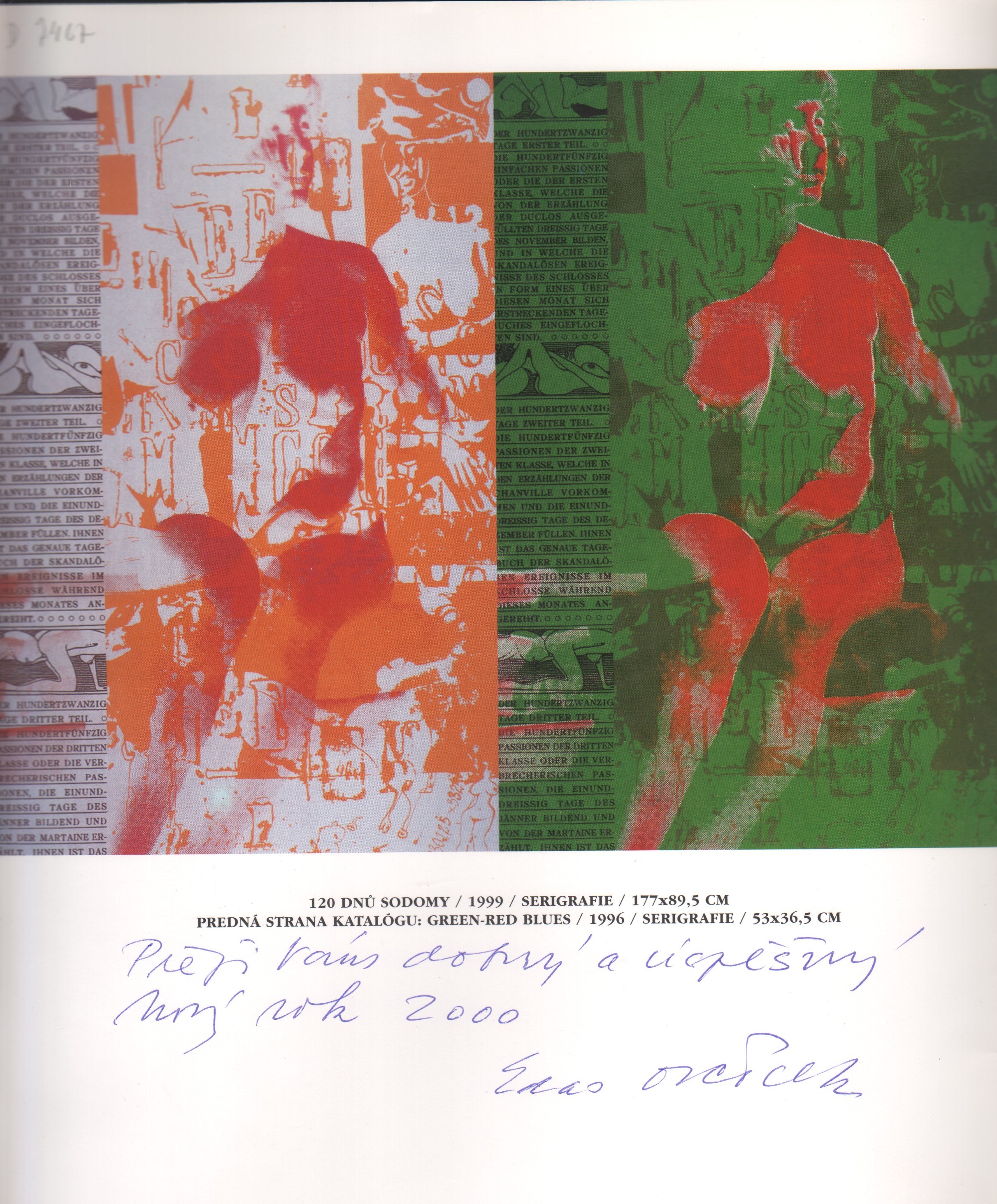 Eduard Ovčáček: Serigrafie 1968-1999 (podpis)