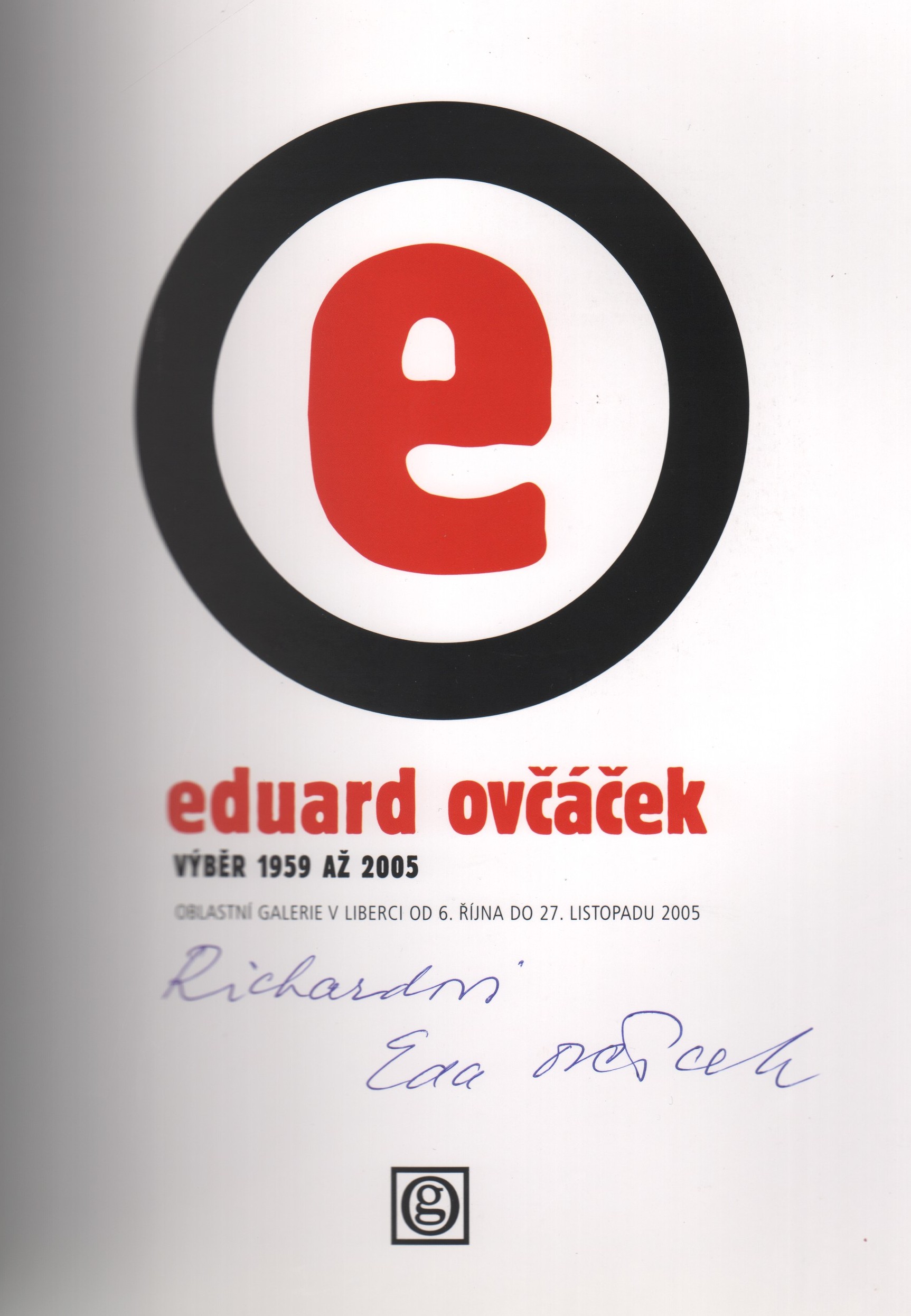 Eduard Ovčáček: Výběr 1959 až 2005 (podpis)