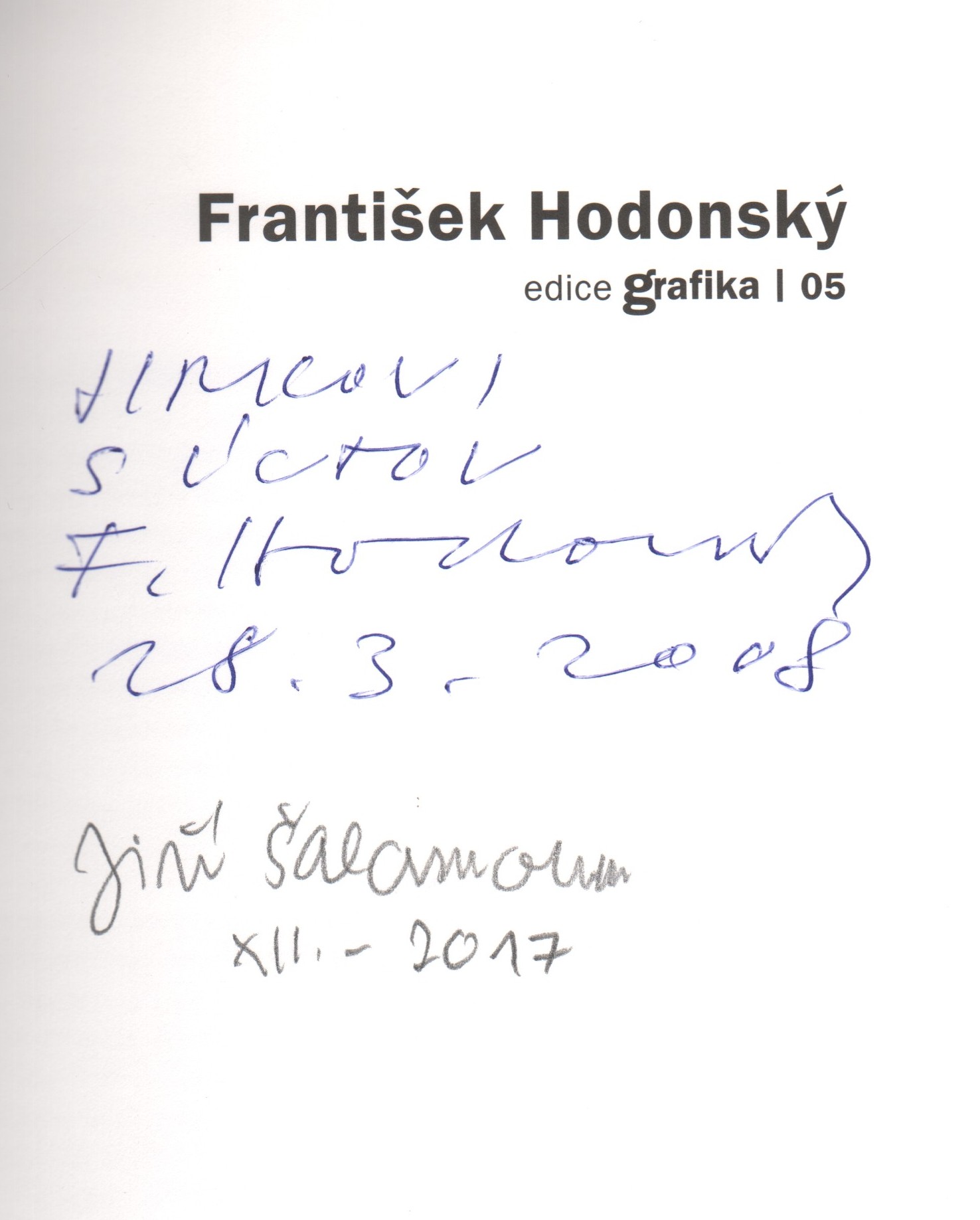 František Hodonský (podpis)