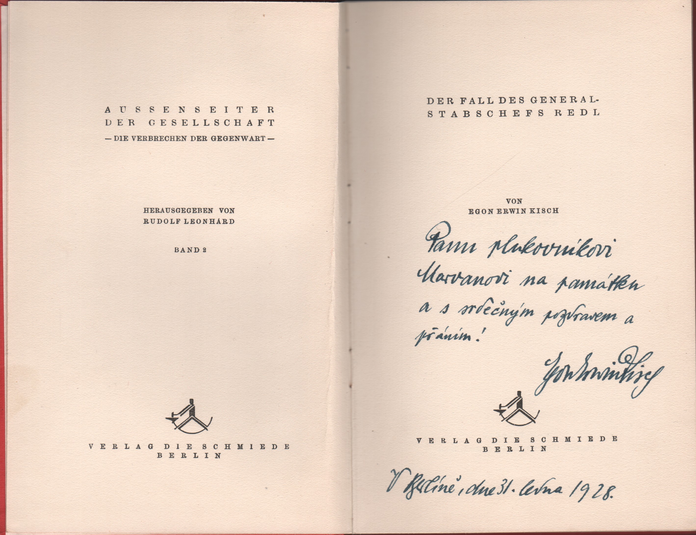 Kisch, Egon Erwin - Der Fall des Generalstabschefs Redl