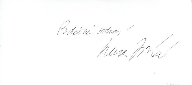 Irena Jůzová: Kresby / Drawings (podpis)