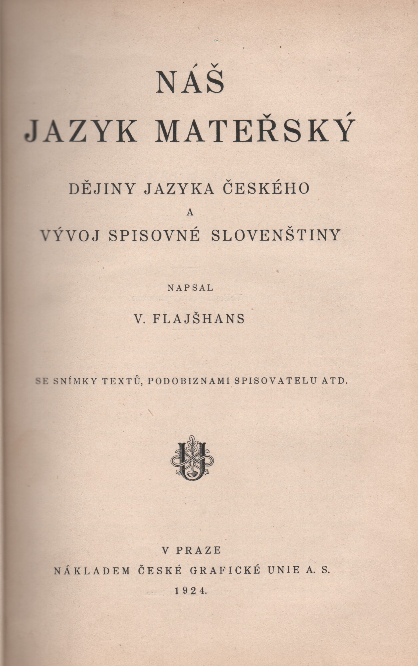 Flajšhans, V. - Náš jazyk mateřský