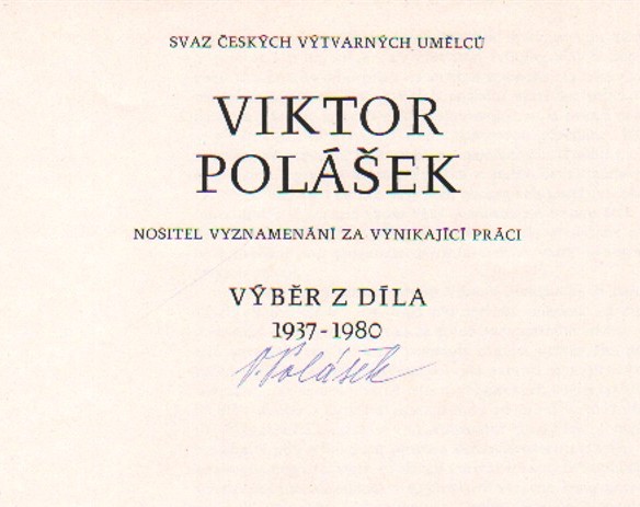 Viktor Polášek: Výběr z díla (podpis)