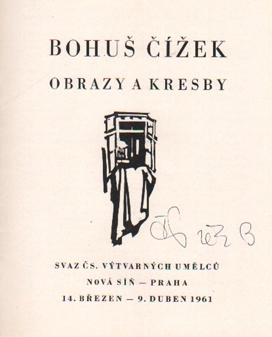 Bohuš Čížek: Obrazy a kresby (podpis)