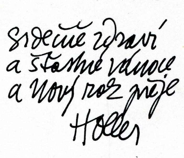 Josef Holler (podpis)