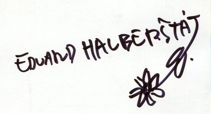 Eduard Halberštát (podpis)