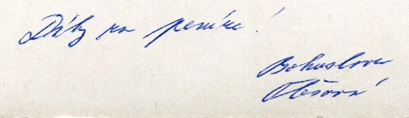 Bohuslava Olešová (podpis)