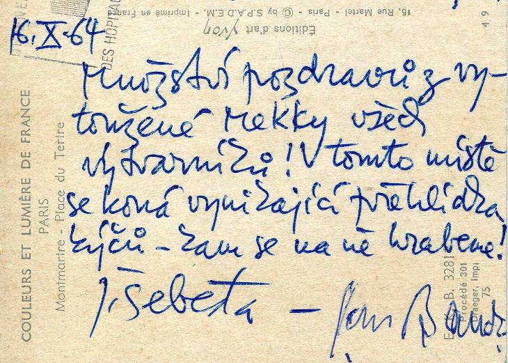 Jan Bauch, Jaroslav Šebesta (podpis)