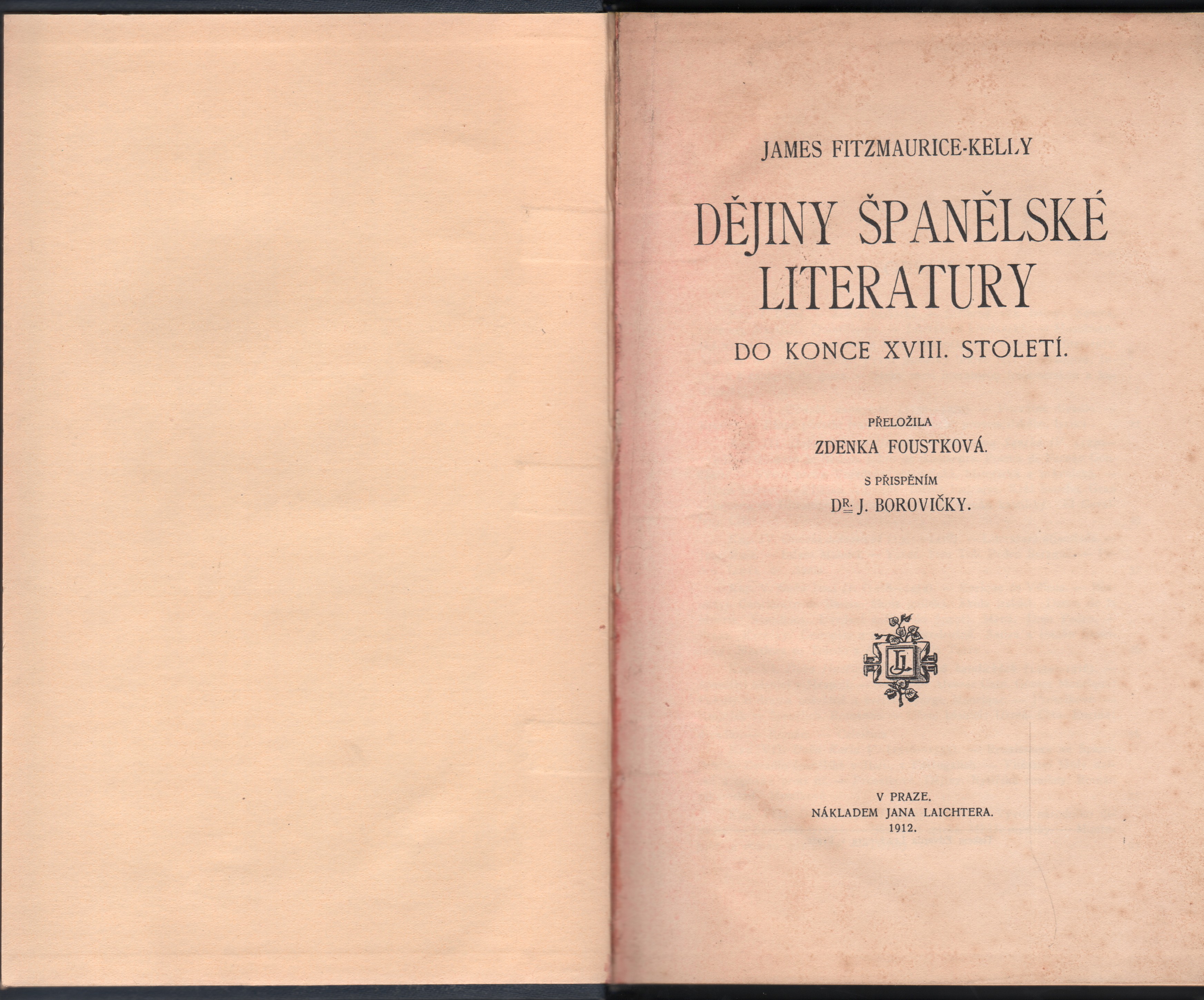 Fitzmaurice-Kelly, James - Dějiny španělské literatury