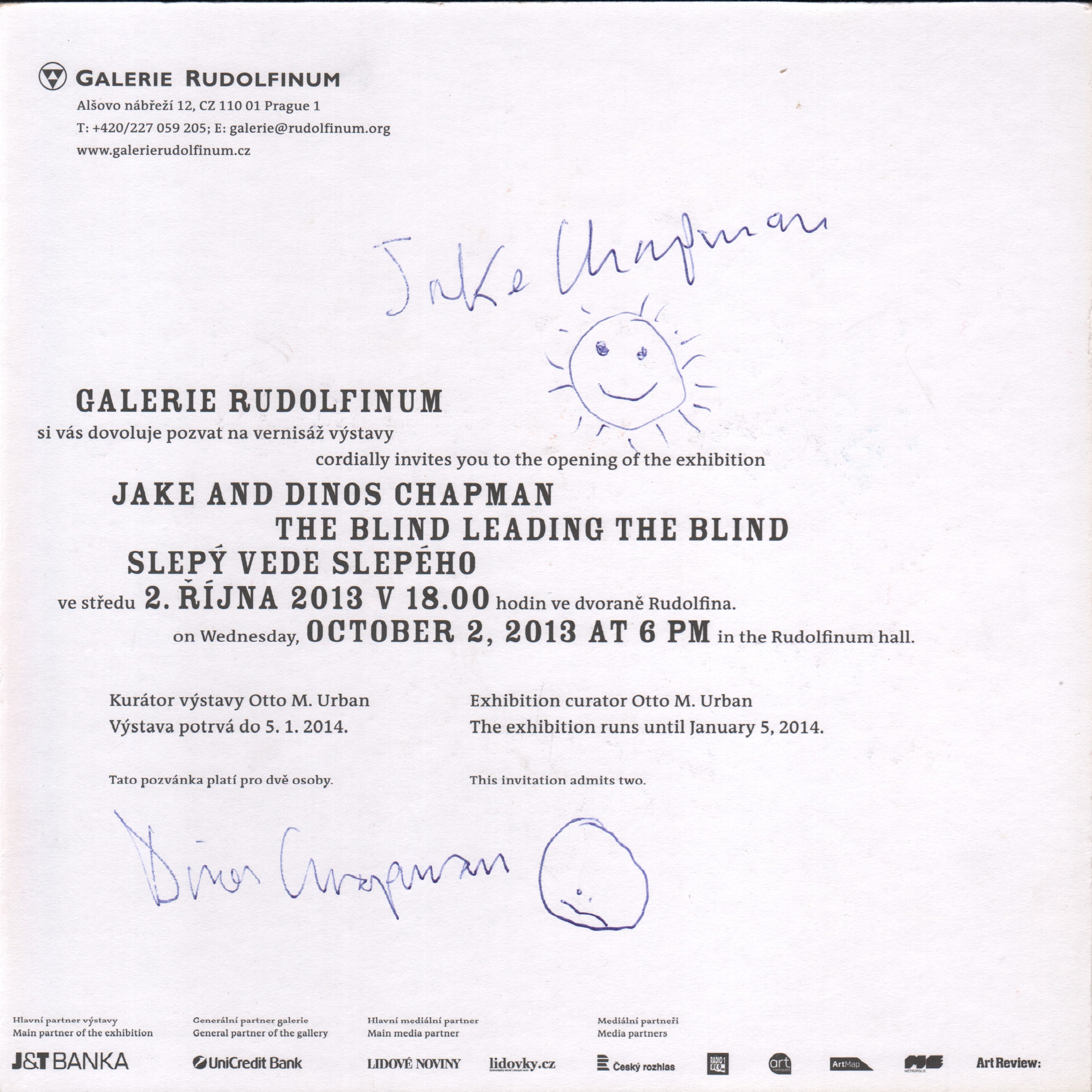 Jake & Dinos Chapman: The Blind Leading the Blind / Slepý vede slepého (podpis)