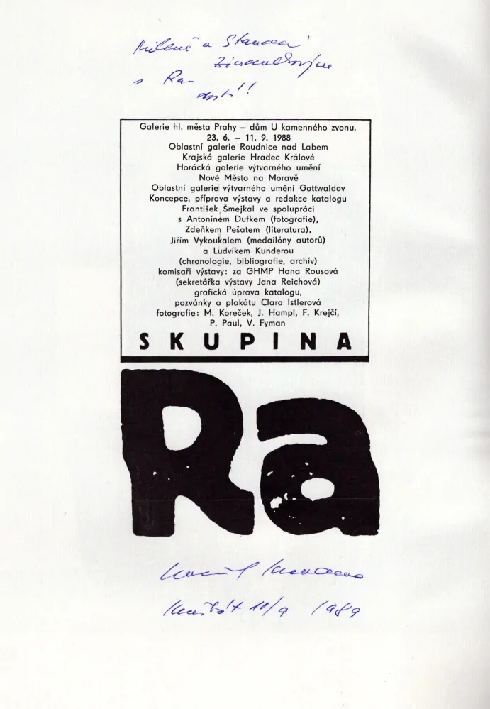Šmejkal, František - Skupina Ra (podpis)