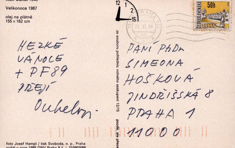 Ivan Ouhel: Velikonoce, 1987 (PODPIS)