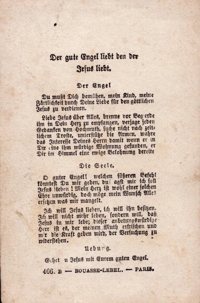 Le saint Ange gardien / Der heilige Schutzengel