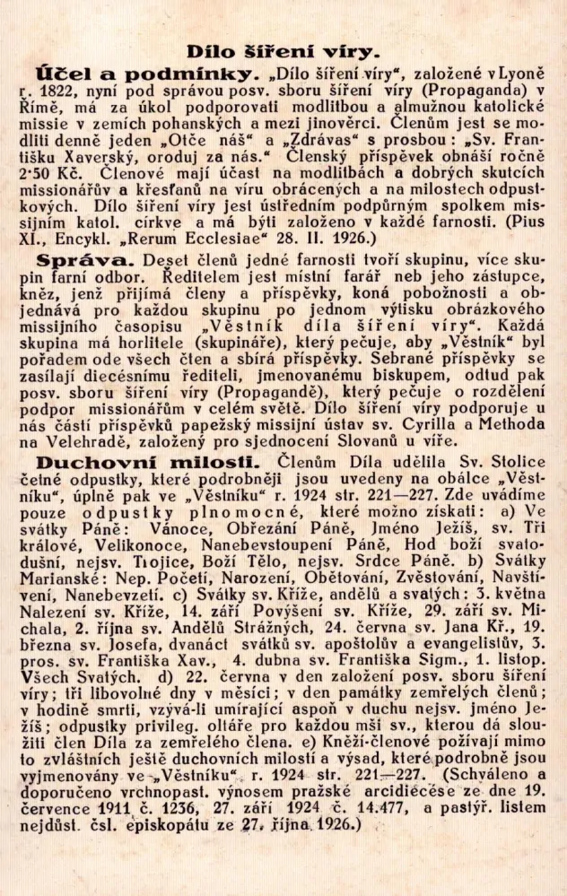 Heyduková Marie byl(a) přijat(a) za člena Díla šíření víry.