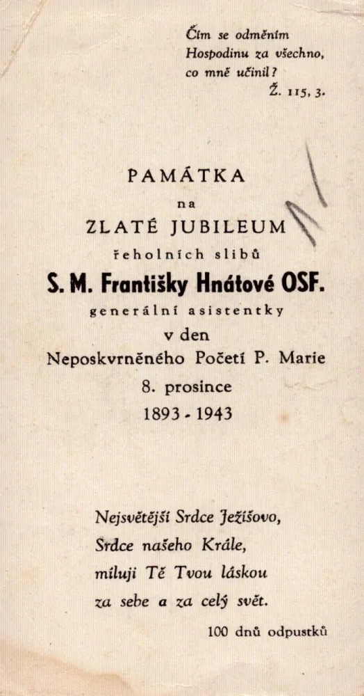 "Můj Bože, mé všecko"