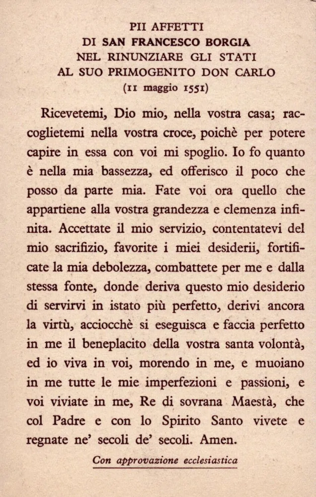 San Francesco Borgia