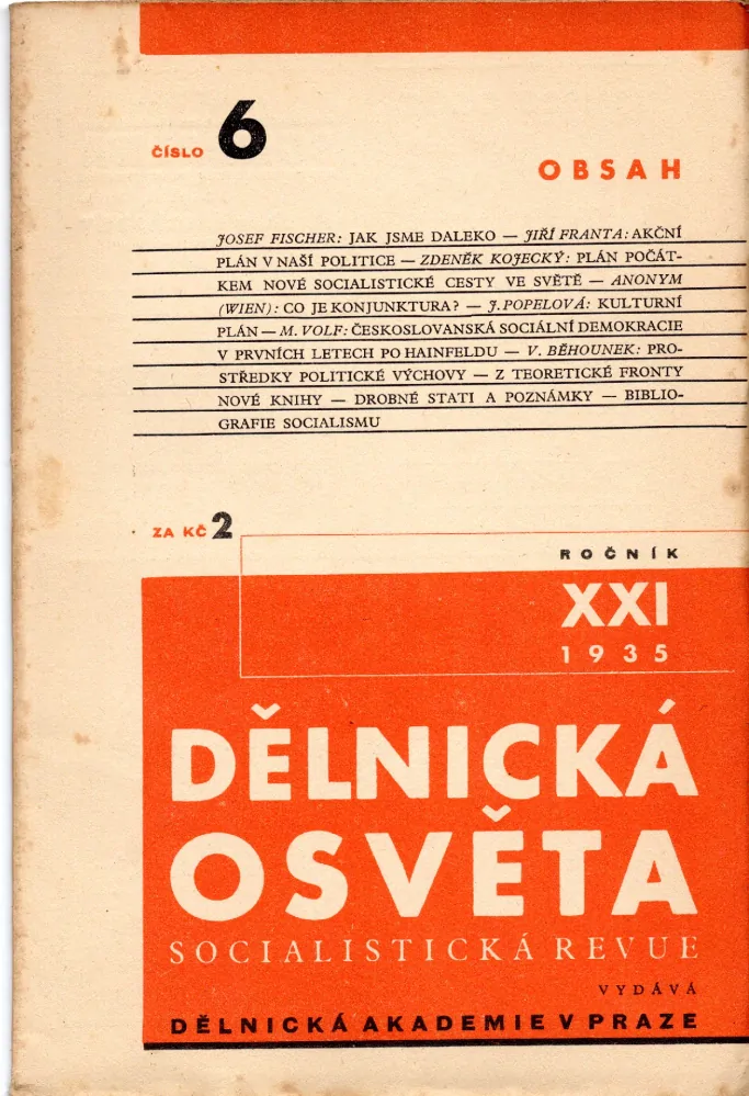 Dělnická osvěta 1936, r. 21 - komplet