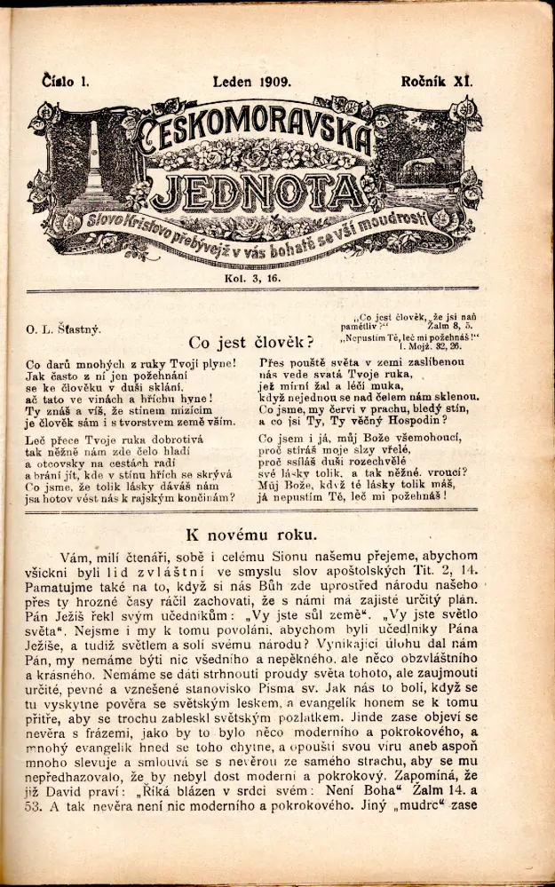 Českomoravská jednota 1909-10 r. 11-12 - komplet