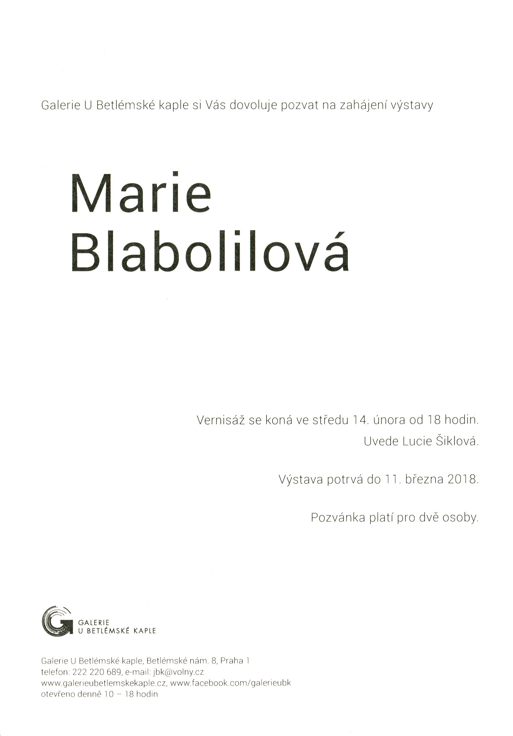 Marie Blabolilová