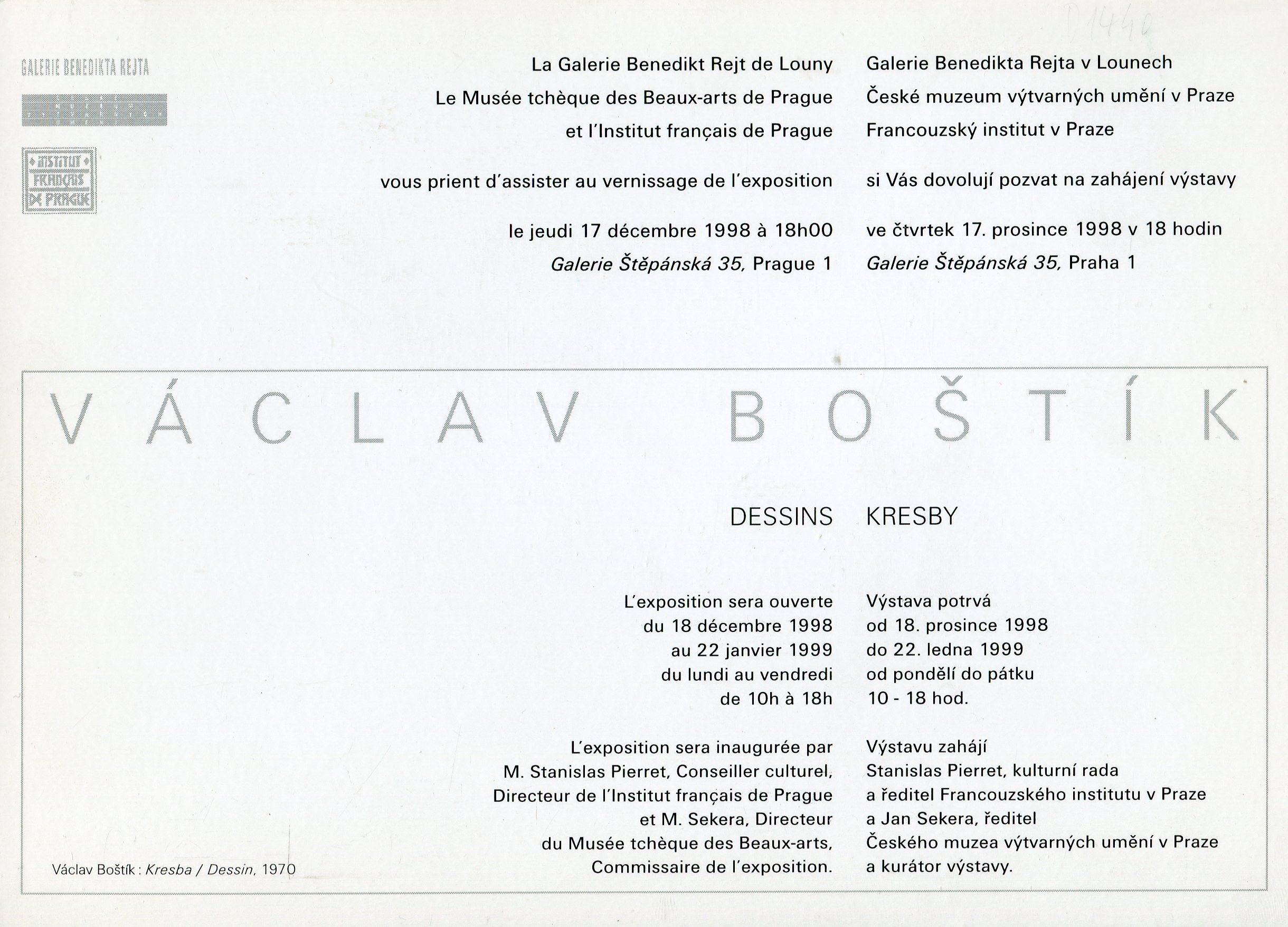 Václav Boštík: Dessins / Kresby